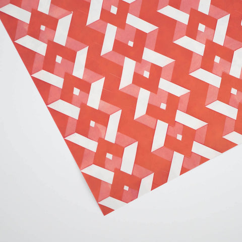 Hadley - Red Folded Wrapping Paper
