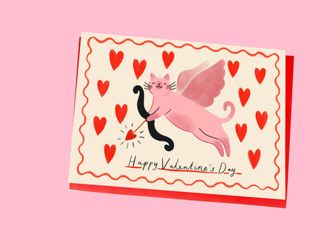 Kitty Kenda Papergoods - Happy Valentine’s Day Card 