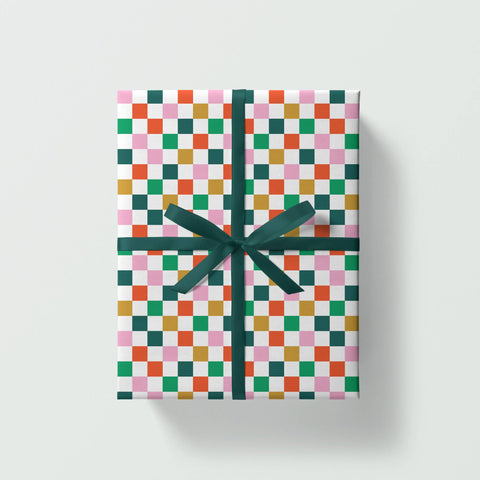 Checkered Gift Wrap, Graphic Factory