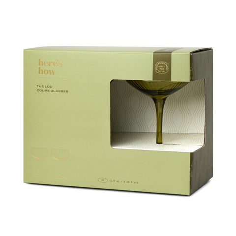Designworks Collective - Lou Coupe Glass Olive
