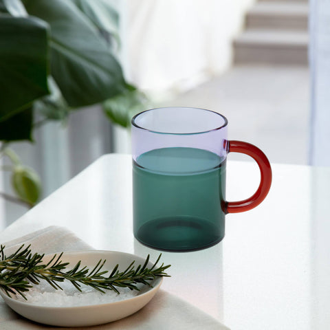 Block Design - Pablo Glass Mug Lilac