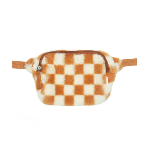 Toffee Check Furry Bum Bag, Rockahula Kids