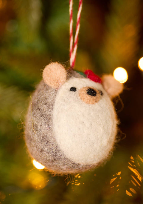 Namaste Felt Hedgehog Decoration