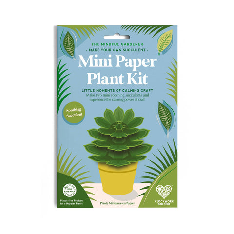 Clockwork Soldier - Mini Paper Plant Kit Succulents
