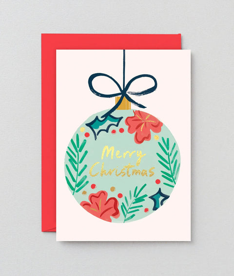 Wrap Christmas Bauble Card
