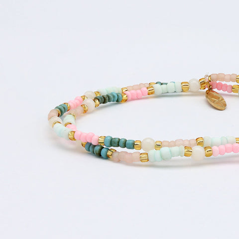 Pineapple Island - Kemboja Pastel Beaded Bracelet
