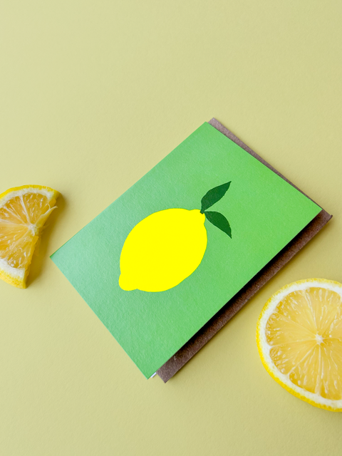 Ohh Deer Lemon Mini Greeting Card (14380)