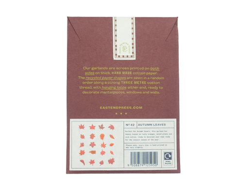 East End Press - Autumn Leaves Sewn Garland
