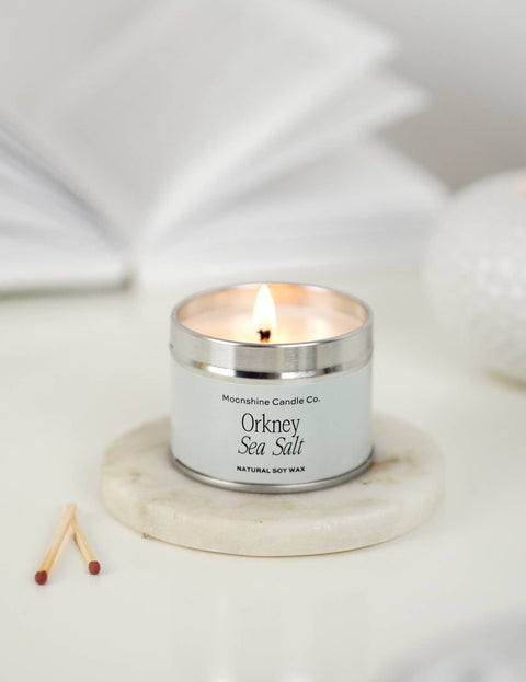 Moonshine Candle Co. - Orkney Sea Salt Small Soy Candle Tin