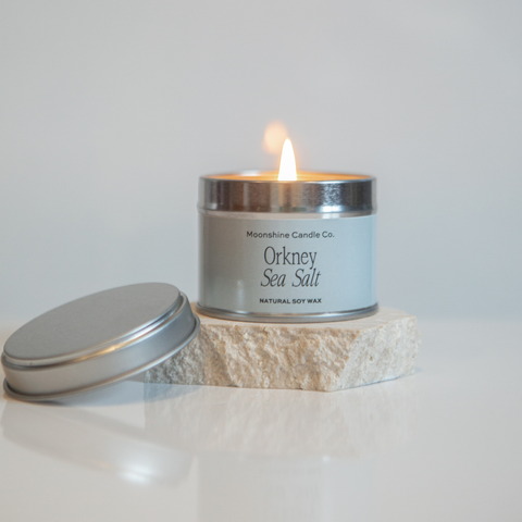 Moonshine Candle Co. - Orkney Sea Salt Small Soy Candle Tin