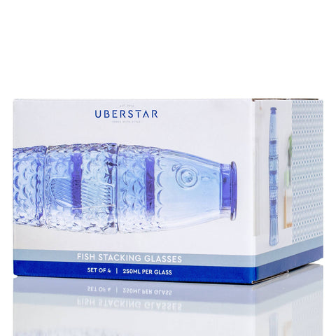 UBERSTAR Fish Stacking Drinking Glass