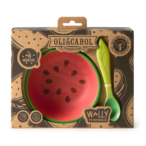 Oli & Carol Wally the Watermelon Bowl & Spoon Set