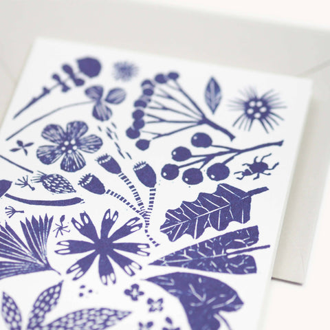 Hadley - Wild Blue Flowers Card
