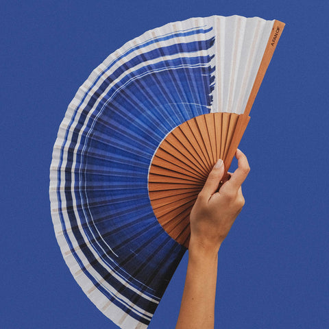 A FAN OF - Feel Free Fan Blue and white