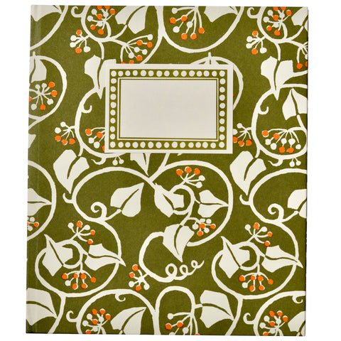 Cambridge Imprint Large Hardback Notebook Ivy Swamp Green and Orange