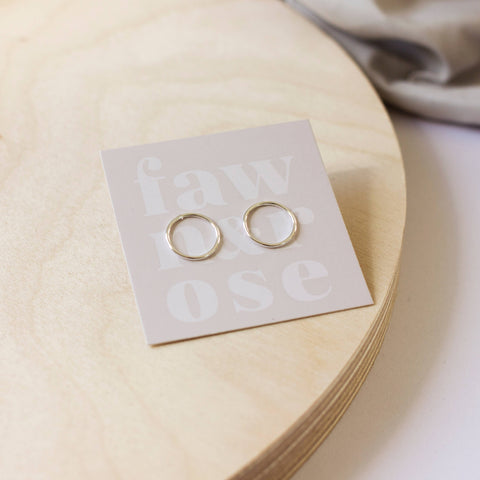 Fawn And Rose - Open Circle Studs