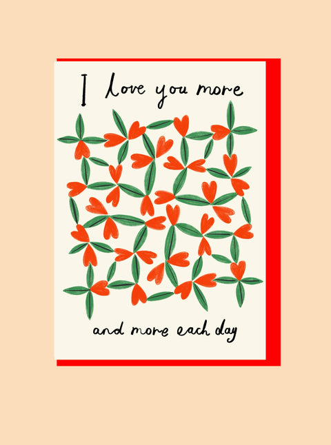 Kitty Kenda Papergoods - I Love You More Each Day Card