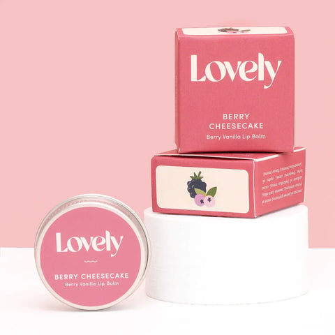 Lovely Skincare - Lip Balm - Berry Cheesecake - Berry Vanilla