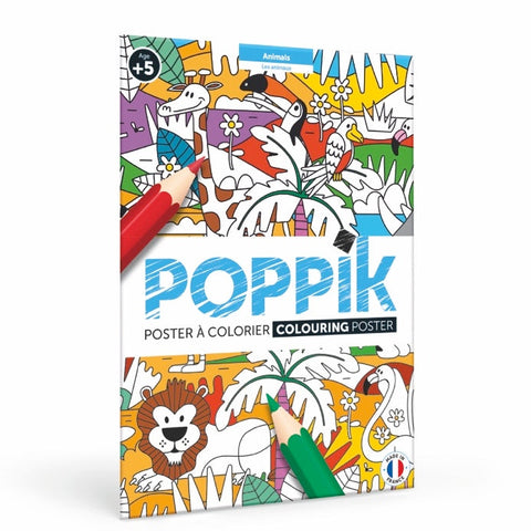 Poppik Colouring Poster - Animals