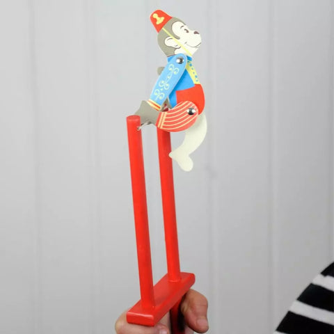 Wooden acrobatic Monkey toy